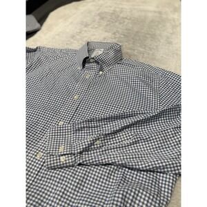 Brooks Brothers Blue Check Regent Fit Oxford Original Button Down Gingham XL